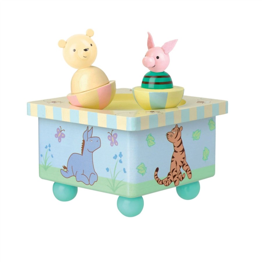 Baby & Child Carousel Shop Baby & Preschool Toys | Winnie The Pooh Wooden Music Box Children'S Wind Up Bedtime Lullaby Musical Box