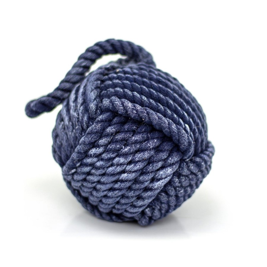 Home Accessories Carousel Shop Nautical Doorstops | 12Cm Blue Nautical Rope Doorstop ~ Small Rope Door Stop