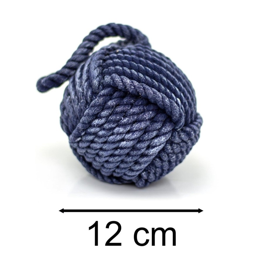 Home Accessories Carousel Shop Nautical Doorstops | 12Cm Blue Nautical Rope Doorstop ~ Small Rope Door Stop