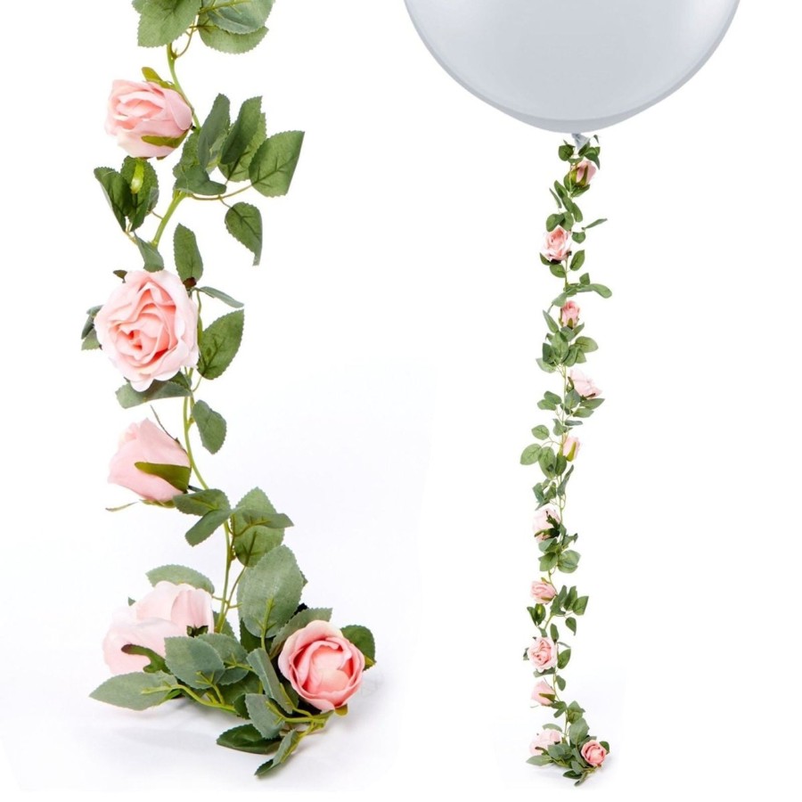 Home Accessories Carousel Shop Vases, Planters & Faux Flowers | 175Cm Artificial Rose Garland Flower | Faux Indoor Hanging Flower Decorations | Fake Pink Floral Garland Festoon