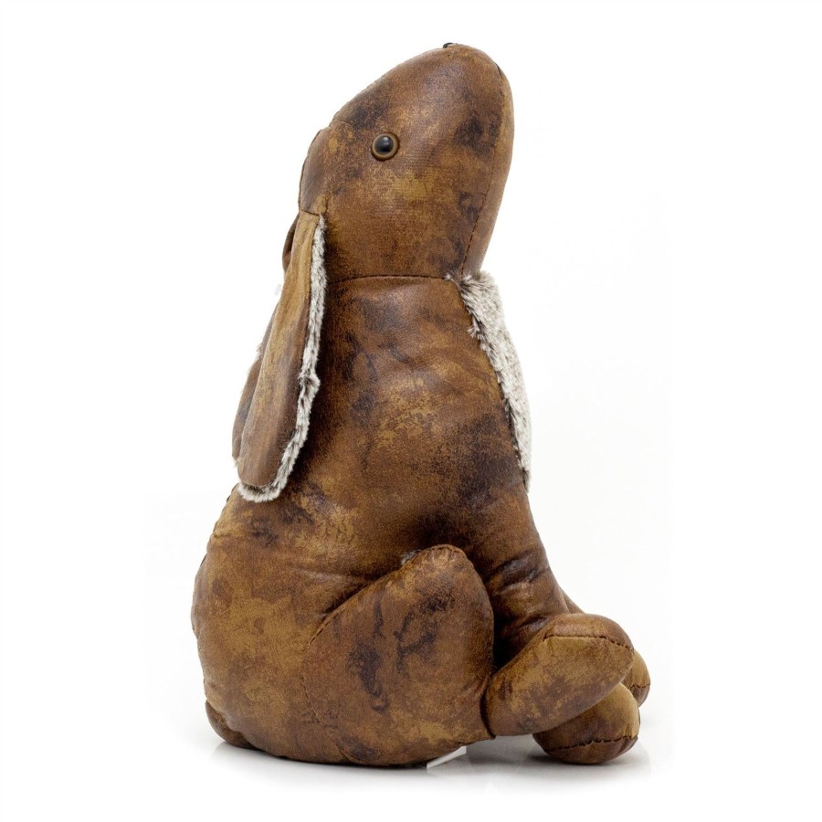 Home Accessories Carousel Shop Animal Doorstops | Charlie Rabbit Doorstop | Faux Leather Weighted Hare Animal Door Stop 1.8Kg