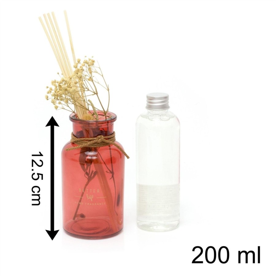 Home Accessories Carousel Shop Oil Burners & Diffusers | 200Ml Perfume Reed Diffuser Room Freshener | Air Freshener Reed Fragrance Diffuser Set | Floral Aroma Gift - One Supplied