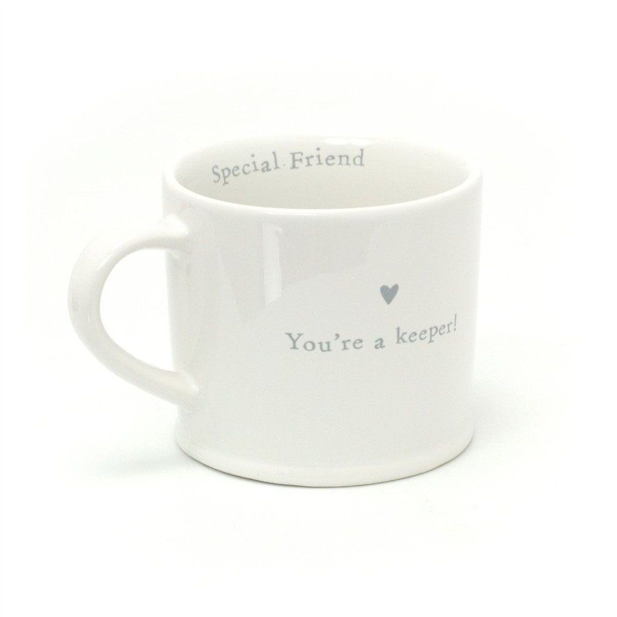 Kitchen & Dining Carousel Shop | You'Re A Keeper Friendship Coffee Mug | White Ceramic Special Friend Tea Cup | Large Hot Drinks Mugs Cups - Best Friend Gift