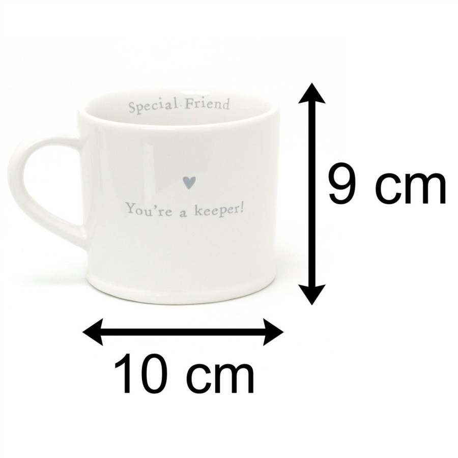 Kitchen & Dining Carousel Shop | You'Re A Keeper Friendship Coffee Mug | White Ceramic Special Friend Tea Cup | Large Hot Drinks Mugs Cups - Best Friend Gift