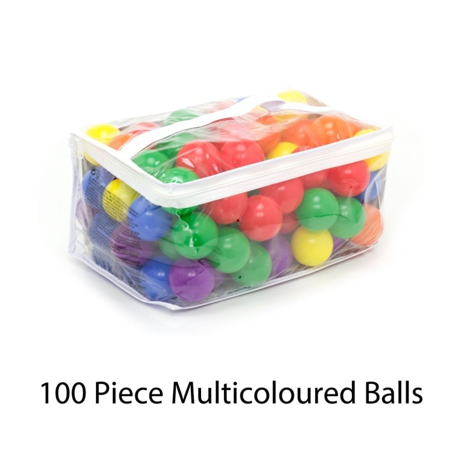 Baby & Child Carousel Shop Outdoor Toys | Kids 100 Piece Multicoloured Ball Pit Balls | Soft Plastic Balls For Ball Pit | Children'S 6.5Cm Assorted Coloured Ball