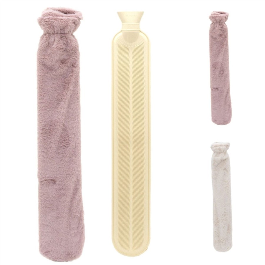 Home Accessories Carousel Shop Soft Furnishings & Rugs | 72Cm Deluxe Faux Fur Long Hot Water Bottle | Hot Water Bottle With Cover | Natural Rubber Hot Water Bottles - Colour Varies One Supplied