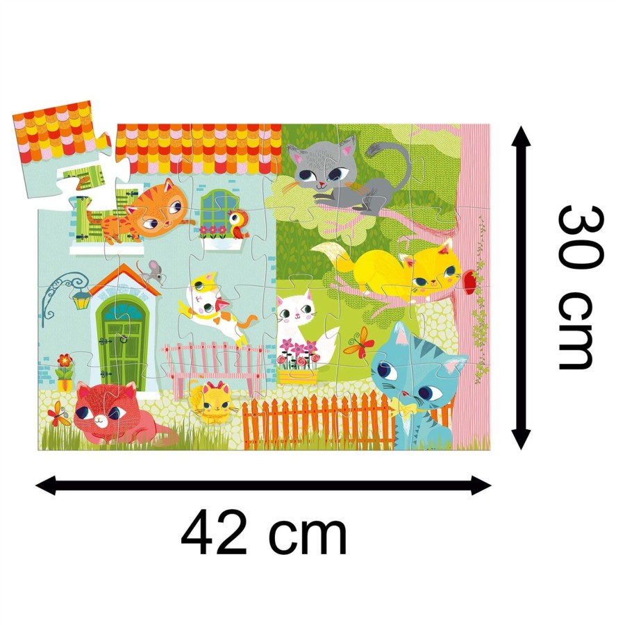 Baby & Child Carousel Shop Games & Puzzles | Djeco Dj07207 Silhouette Puzzles Pachat And His Friends Jigsaw Puzzle 24 Pieces