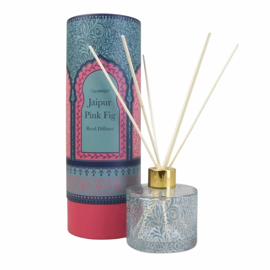 Home Accessories Carousel Shop Oil Burners & Diffusers | Jaipur Pink Fig 150Ml Reed Diffuser | Home Fragrance Room Diffuser - Aroma Gift