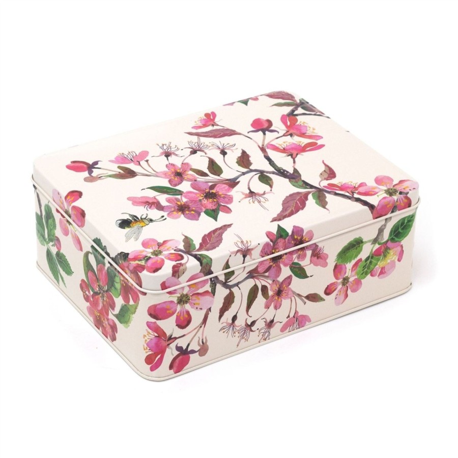 Kitchen & Dining Carousel Shop | Emma Bridgewater Blossom Rectangle Storage Tin | Biscuit Treat Storage Tin