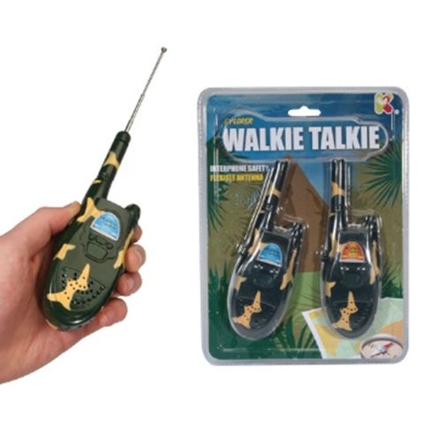 Baby & Child Carousel Shop Pretend Play | Explorer Walkie Talkies ~ Camouflage Toy Walkie Talkie