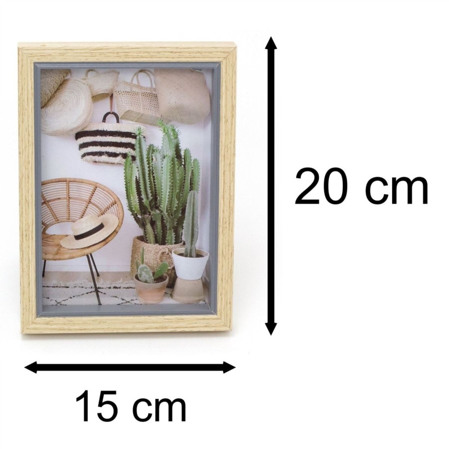 Home Accessories Carousel Shop Photo Frames | Mediterranean Wooden Photo Frame 5 X 7 | Freestanding Single Aperture 5 X 7 Picture Frame | Grey Picture Frame Tabletop Photo Frame 7 X 5