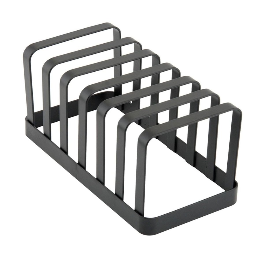 Kitchen & Dining Carousel Shop | 6 Slice Flat Iron Toast Rack | Toast Rack 6 Slice Black Metal | 6 Slot Toast Rack Toast Holder