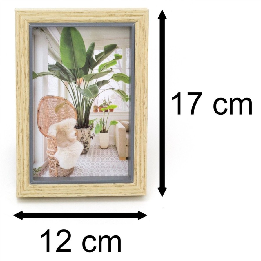 Home Accessories Carousel Shop Photo Frames | Mediterranean Wooden Photo Frame 4 X 6 | Freestanding Single Aperture 4 X 6 Picture Frame | Grey Picture Frame Tabletop Photo Frame 6 X 4