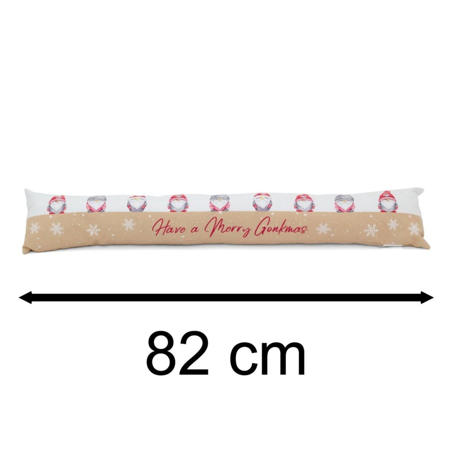 Home Accessories Carousel Shop Draught Excluders | Gonkmas Draught Excluder | Fabric Gonk Christmas Door Draught Excluder - 82Cm