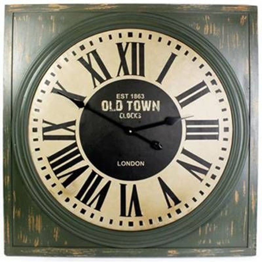 Home Accessories Carousel Shop Clocks | Square Wall Clock ~ Est 1863 Old Town Clocks London