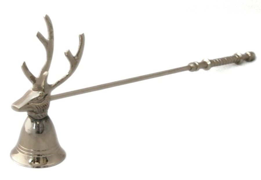 Home Accessories Carousel Shop Candles & Tealights | Silver Deer Stag Reindeer Head Candle Snuffer