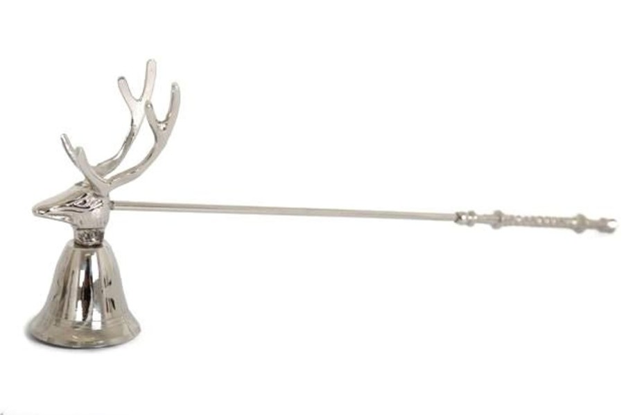 Home Accessories Carousel Shop Candles & Tealights | Silver Deer Stag Reindeer Head Candle Snuffer