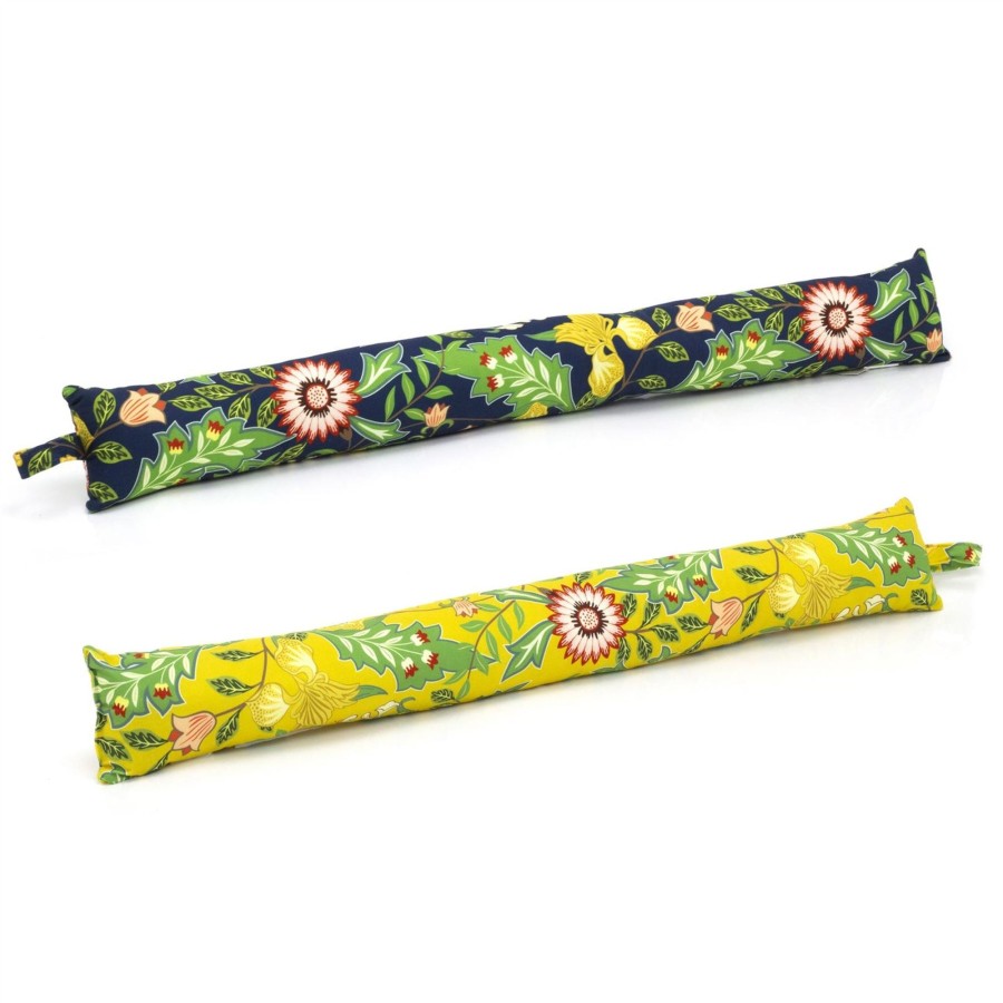 Home Accessories Carousel Shop Draught Excluders | 88Cm Sussex Floral Fabric Door Draught Excluder | Winter Draft Excluder Door Cushion | Flower Draught Excluder For Doors Door Draught Cushion