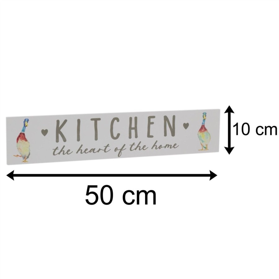 Home Accessories Carousel Shop Signs & Plaques | 50Cm Wooden Kitchen Accessories Duck Kitchen Plaque | Wall Decoration Hanging Signs And Plaques For Home Wall Art | Shabby Chic Home Accessories