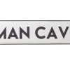 Home Accessories Carousel Shop Wall Decor & Mirrors | White Wall Mounted Man Cave Metal Plaque - Retro Hanging Shed Street Sign Wall Art - Ideal Father'S Day Gift