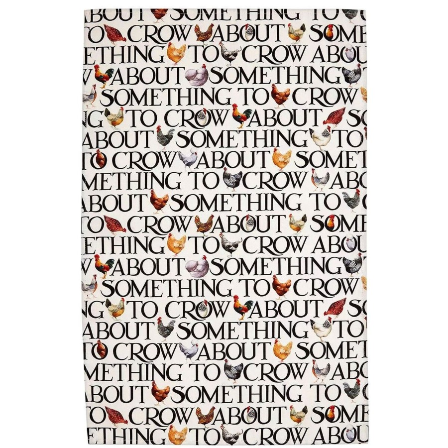 Kitchen & Dining Carousel Shop | Emma Bridgewater Hen & Toast Tea Towel | Decorative Kitchen Cotton Tea Towel