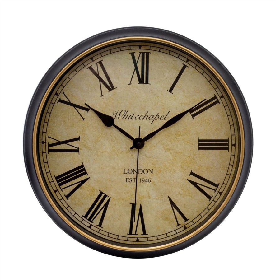 Home Accessories Carousel Shop Clocks | Vintage Style Wall Clock | London Whitechapel Antique Wall Mounted Clock - 34Cm