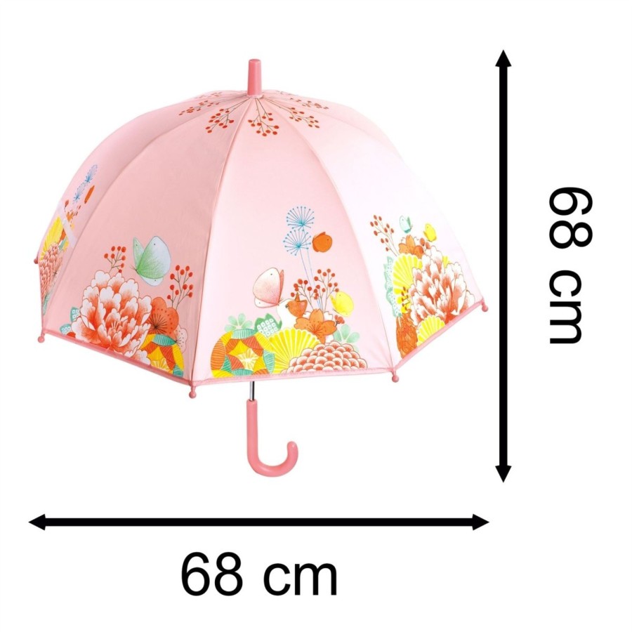 Baby & Child Carousel Shop Djeco | Djeco Dd04701 Childrens Dome Umbrella | Medium Kids Umbrella - Flower Garden