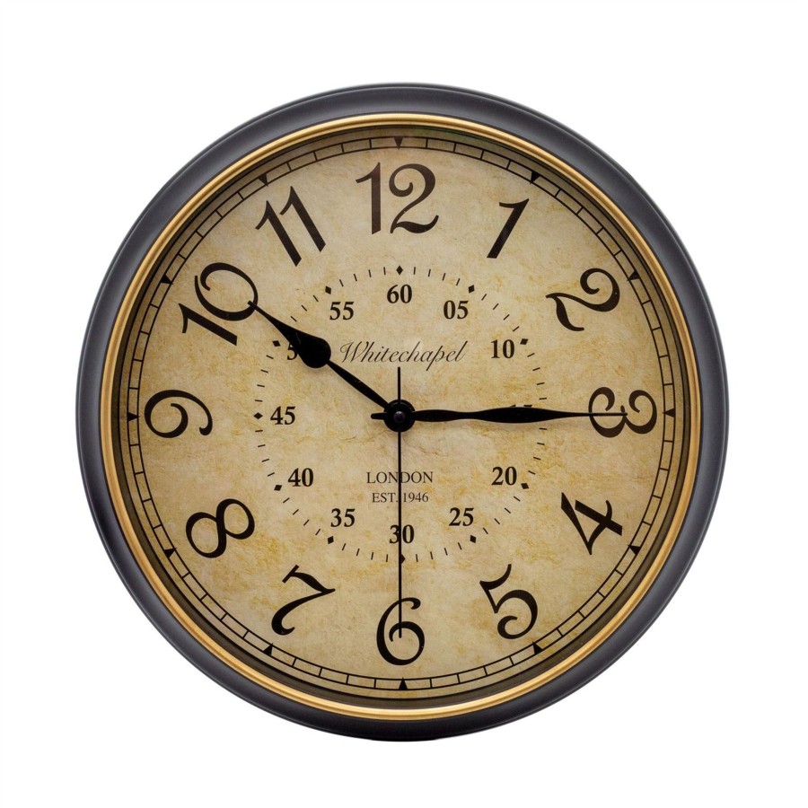 Home Accessories Carousel Shop Clocks | Vintage Style Wall Clock | London Whitechapel Antique Wall Mounted Clock - 34Cm