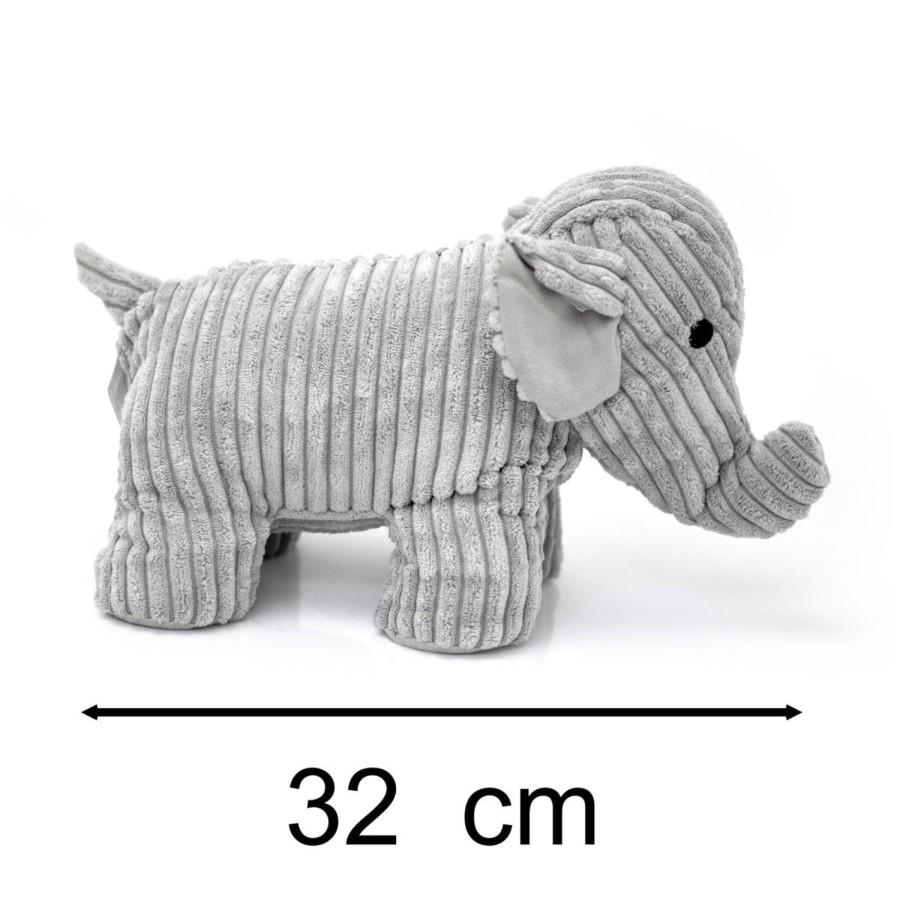 Home Accessories Carousel Shop Animal Doorstops | Take Me Home Doorstop Ribbed Fabric Elephant Door Stop