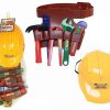 Baby & Child Carousel Shop Dressing Up | Plastic Construction Helmet Toy Hard Hat Builder Workman Tool Belt With Tools