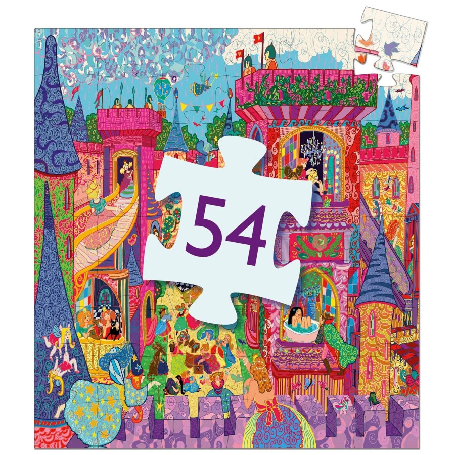 Baby & Child Carousel Shop Games & Puzzles | Djeco Dj07246 Silhouette Puzzles Enchanted Fairy Castle Jigsaw Puzzle 54 Pieces