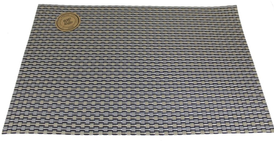 Kitchen & Dining Carousel Shop | Wipe Clean Pvc Woven Dining Table Place Mat Single ~ Gold Placemat