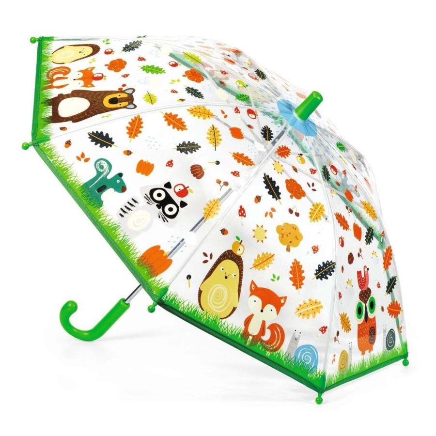 Baby & Child Carousel Shop Djeco | Djeco Dd04725 Childrens Umbrella | Small Kids Umbrella - Animals Of The Forest