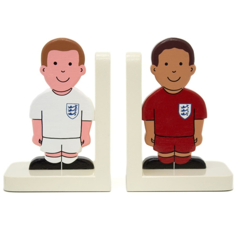 Baby & Child Carousel Shop Room Decor & Storage | Male Footballer Wooden Bookends For Kids | Childrens Book Ends | Book Stoppers For Shelves, Kids Room Or Nursery Decor - Hand Made In Uk