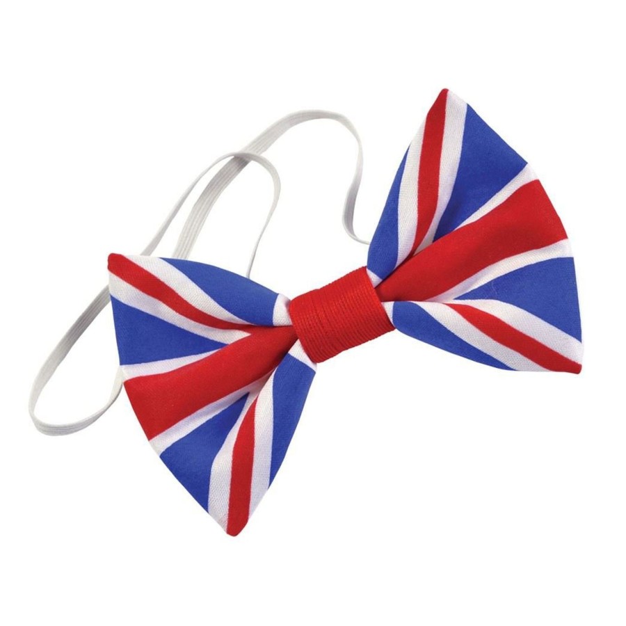 Baby & Child Carousel Shop Dressing Up | Union Jack Bowtie | King Charles Coronation Fancy Dress British Flag Bowtie