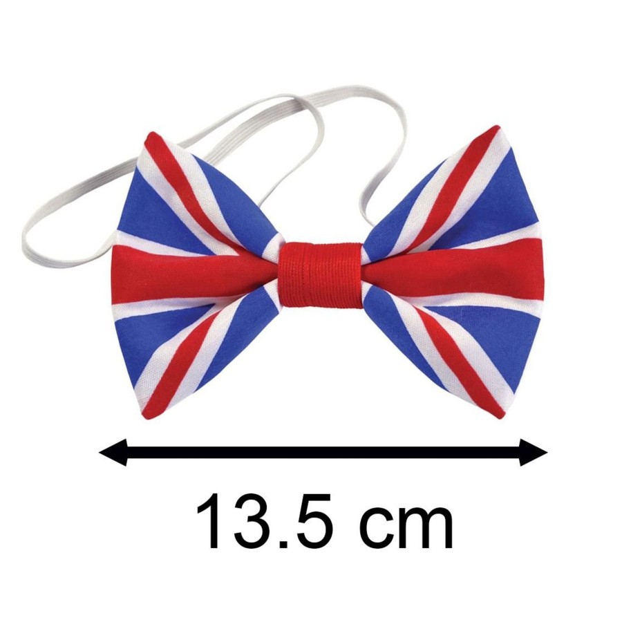 Baby & Child Carousel Shop Dressing Up | Union Jack Bowtie | King Charles Coronation Fancy Dress British Flag Bowtie