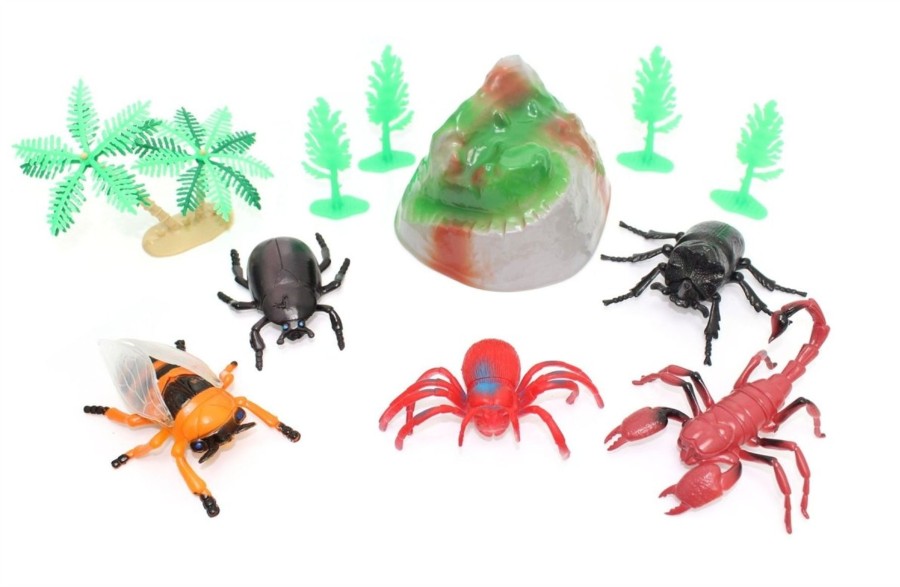 Baby & Child Carousel Shop Pretend Play | Insect World Tub Of 5 Insects - Creepy Crawly Insects Children'S Toy With Play Mat And Accessories