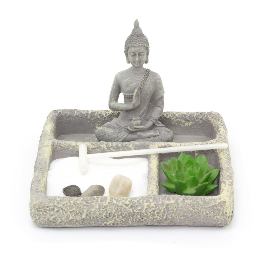 Home Accessories Carousel Shop Decorative Accessories | Buddha Statue Zen Garden Set | Polyresin Miniature Desktop Zen Garden Buddha Ornaments | Desktop Stress Relief Meditation Spiritual Decor