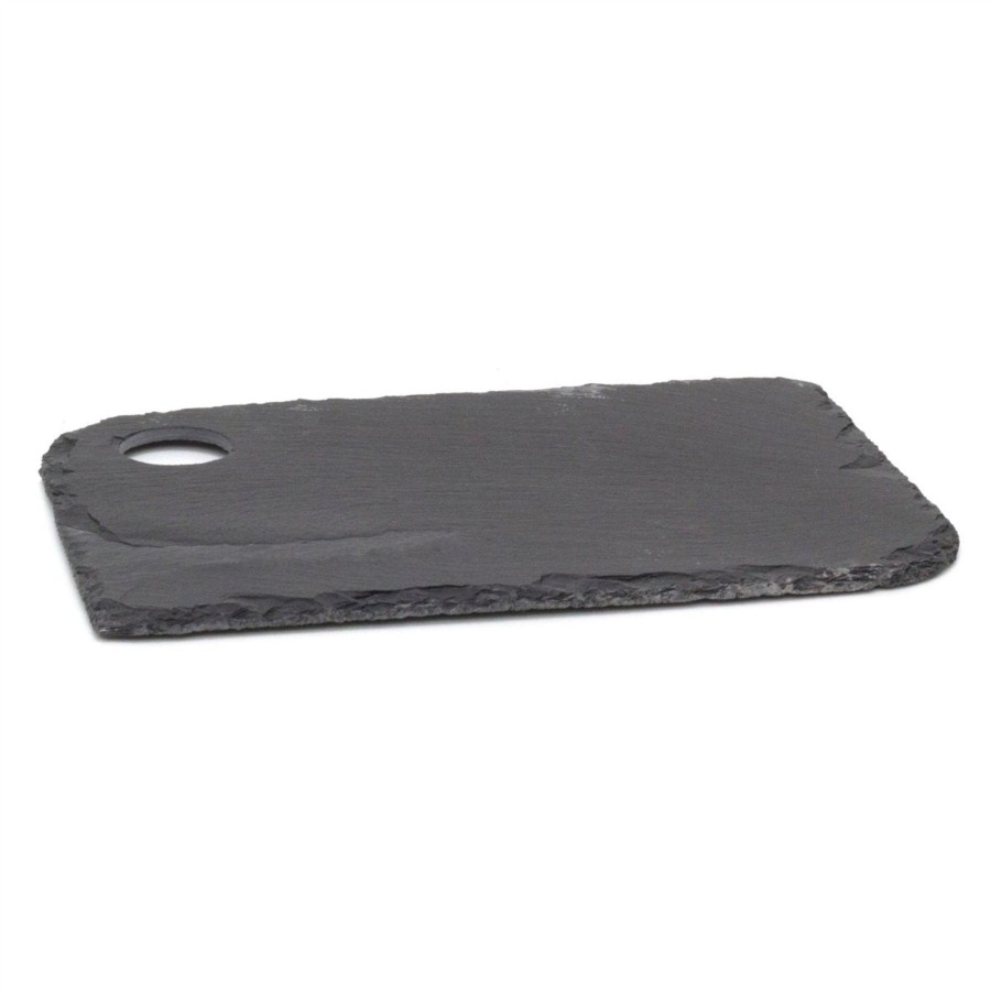 Kitchen & Dining Carousel Shop | 30Cm Natural Slate Serving Platter Chopping Board | Slate Serving Tray Grazing Board Slate | Cheese Board Charcuterie Platter Serving Board