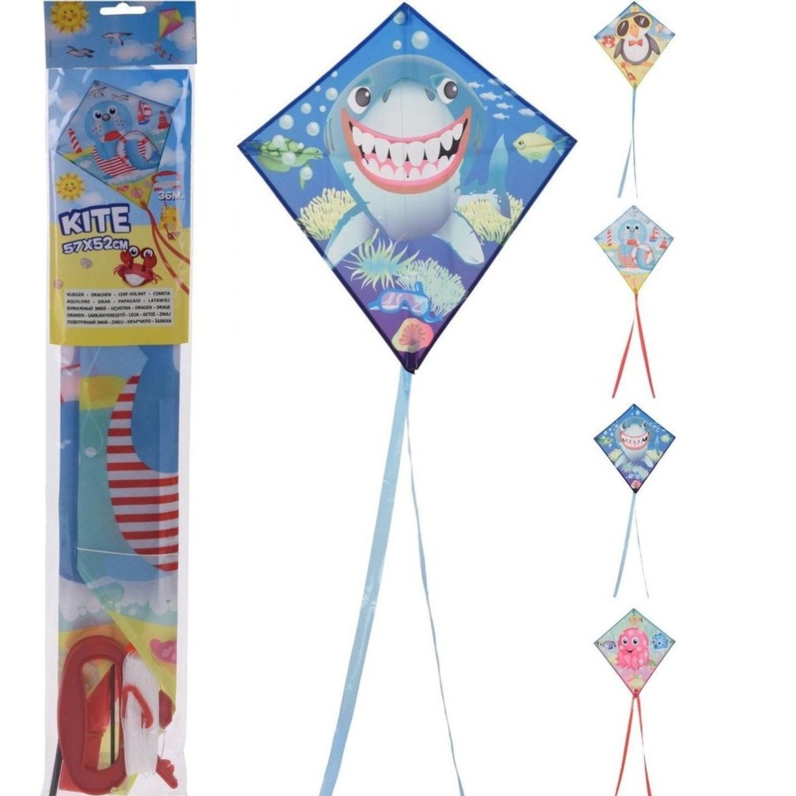 Baby & Child Carousel Shop Outdoor Toys | Children'S Sea Life Kite Diamond Kite | Easy Fly Kite For Kids Boys Girls Kite | Kites For Children Outdoor Toys Flying Toys - Design Varies One Supplied