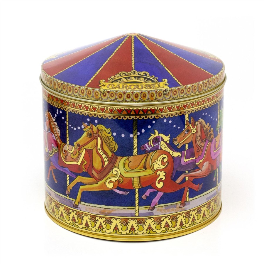 Kitchen & Dining Carousel Shop | Emma Bridgewater Carousel Tin | Vintage Style Airtight Kitchen Storage Tin