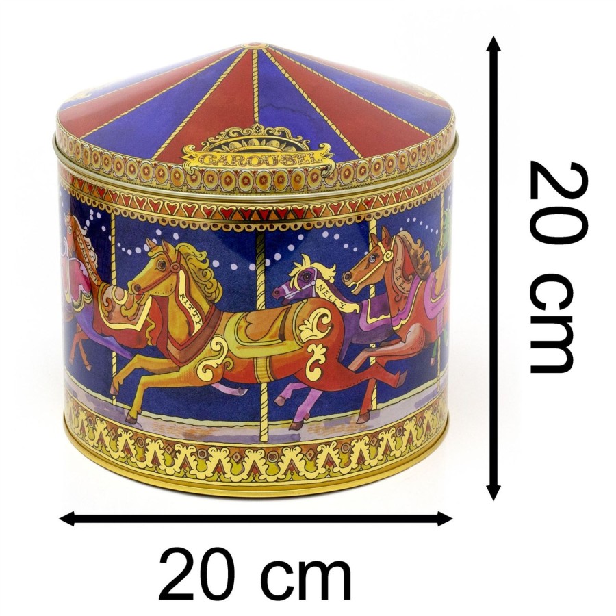 Kitchen & Dining Carousel Shop | Emma Bridgewater Carousel Tin | Vintage Style Airtight Kitchen Storage Tin