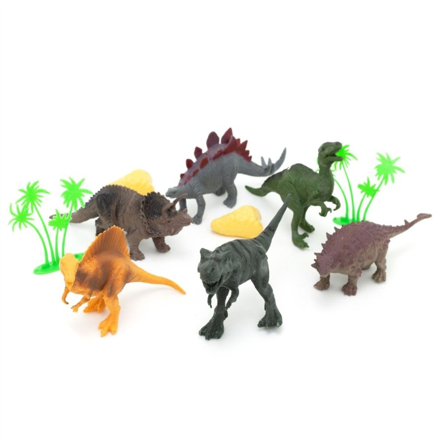 Baby & Child Carousel Shop Pretend Play | 6 Piece Dinosaur Figures Set For Kids | Children'S Jurassic Dinosaur Playset