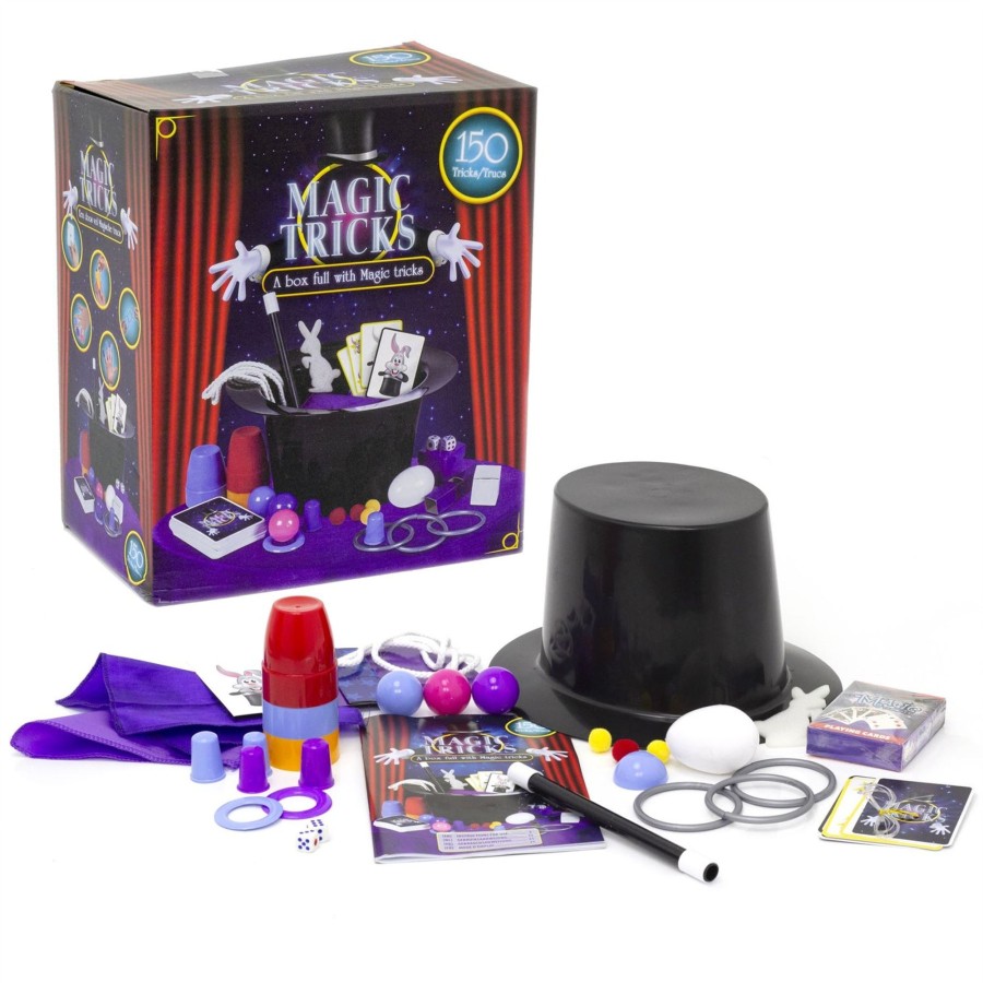 Baby & Child Carousel Shop Games & Puzzles | Childrens Magic Set Box Of Magic | 150 Magic Tricks For Kids Wand & Top Hat