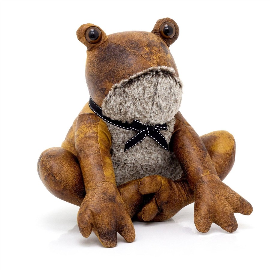 Home Accessories Carousel Shop Animal Doorstops | Jeremy Frog Doorstop | Faux Leather Weighted Toad Shaped Animal Door Stop 1.9Kg