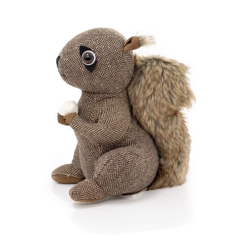 Home Accessories Carousel Shop Animal Doorstops | Squirrel Fabric Doorstop ~ Brown Squirrel Door Stop