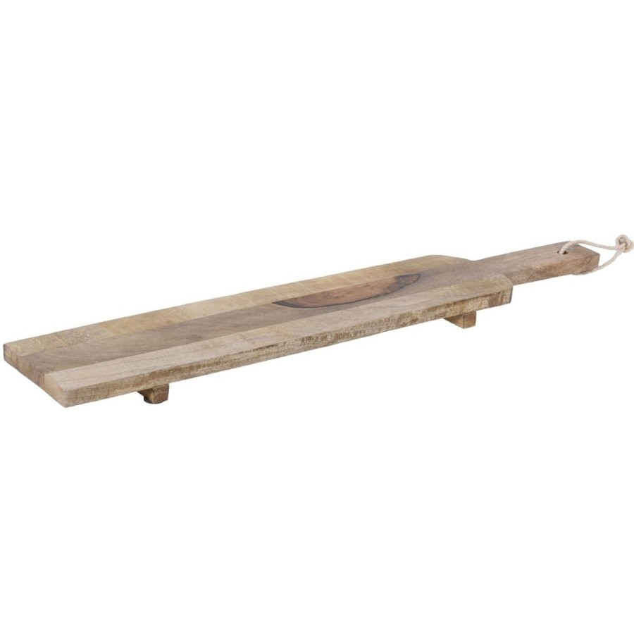 Kitchen & Dining Carousel Shop | Wooden Serving Platter Paddle Tray ~ Food Presentation Board