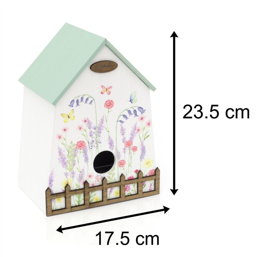 Home Accessories Carousel Shop Bird Houses & Feeders | Meadow Wooden Bird Box Bird House | Bird Nesting Box Bird Hotel | Outdoor Bird Box For The Garden