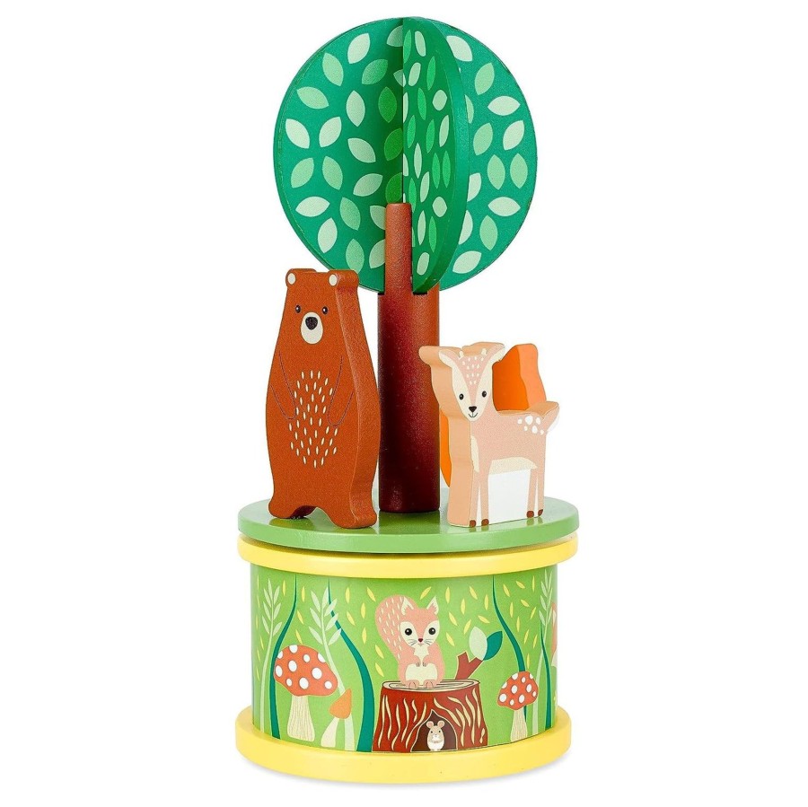 Baby & Child Carousel Shop Baby & Preschool Toys | Woodland Animal Musical Carousel | Wooden Music Box Toy Merry Go Round Ornament