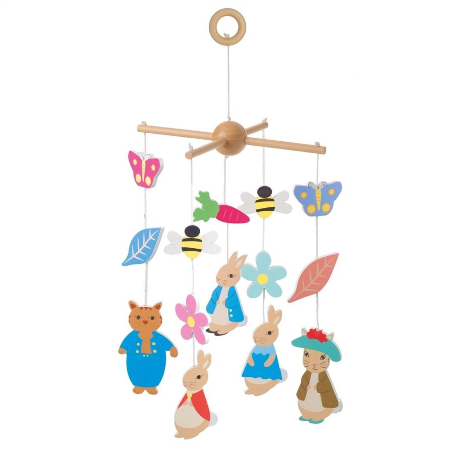 Baby & Child Carousel Shop Orange Tree Toys | Peter Rabbit Wooden Mobile For Baby Cot | Peter Rabbit Crib Mobile Nursery Decor